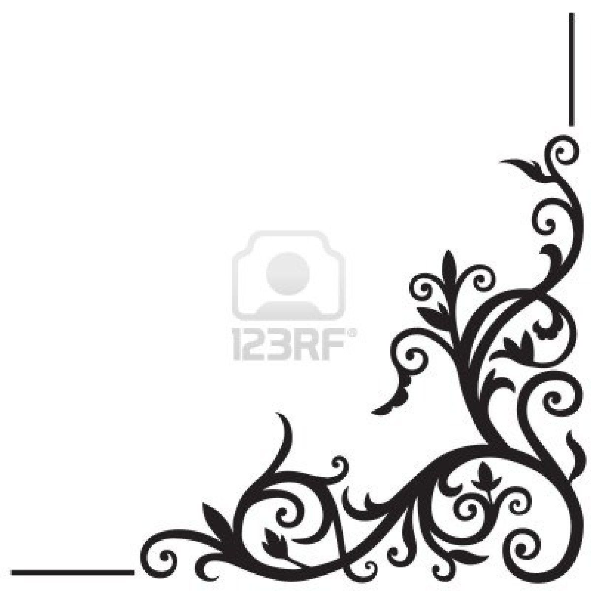 1200x1200 Stock Vector Drawing Arabic Calligraphy Design, Corner Designs