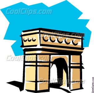 303x300 Arc De Triomphe Vector Clip Art