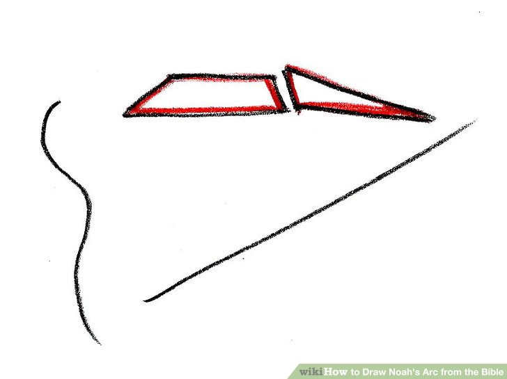 728x545 How To Draw Noah's Arc From The Bible Steps