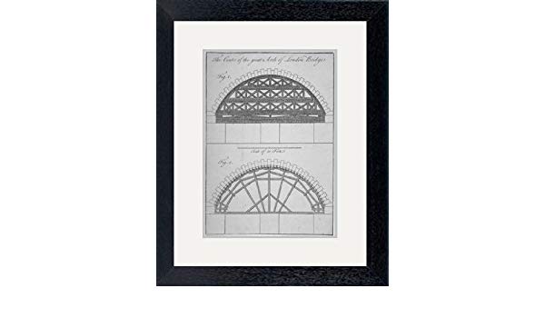 600x350 Print Of 'two Elevations Of The Centre Of The Great Arch, London
