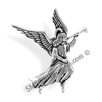 395x395 lead free pewter archangel gabiel angel brooch in gift box amazon