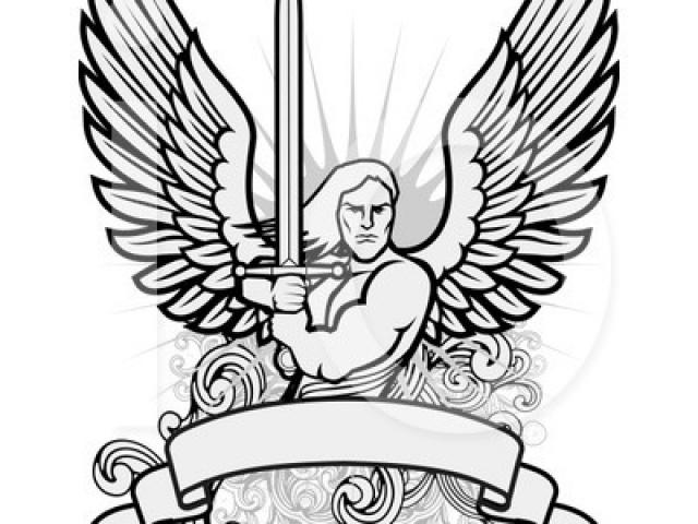 640x480 Angel Warrior Clipart