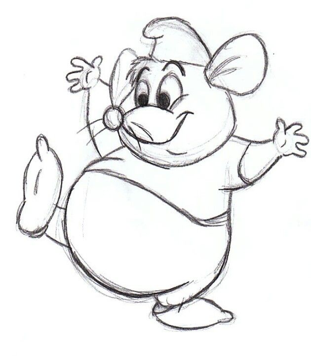 630x720 Gus Gus Drawing Disney Drawings, Disney Character Drawings