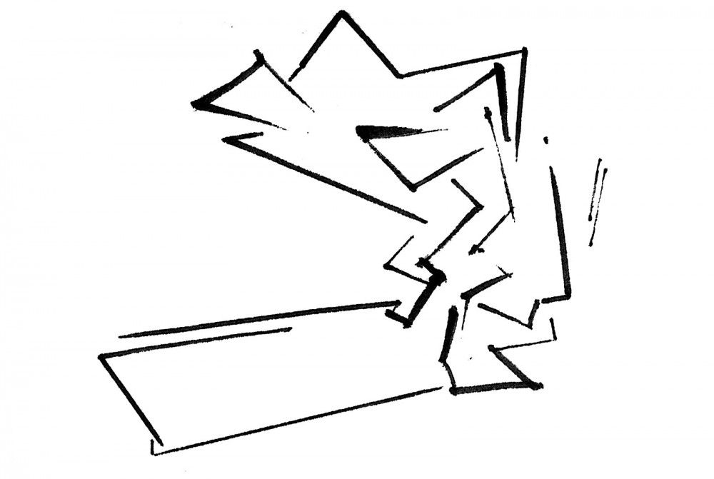 1000x671 Westside Bruennen Studio Libeskind Croquis Daniel Libeskind