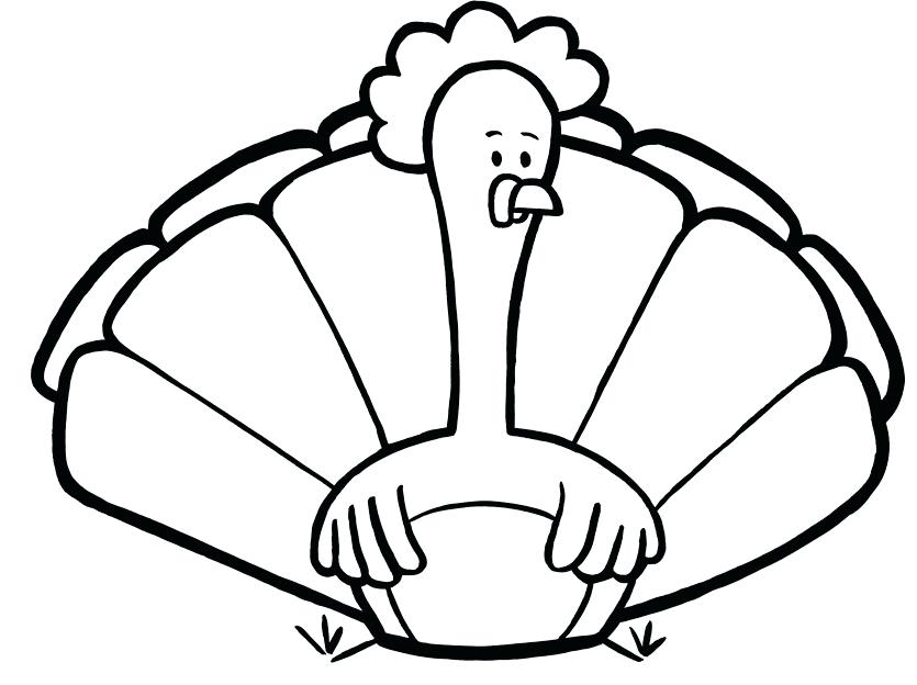 835x624 Kids Turkey Drawing