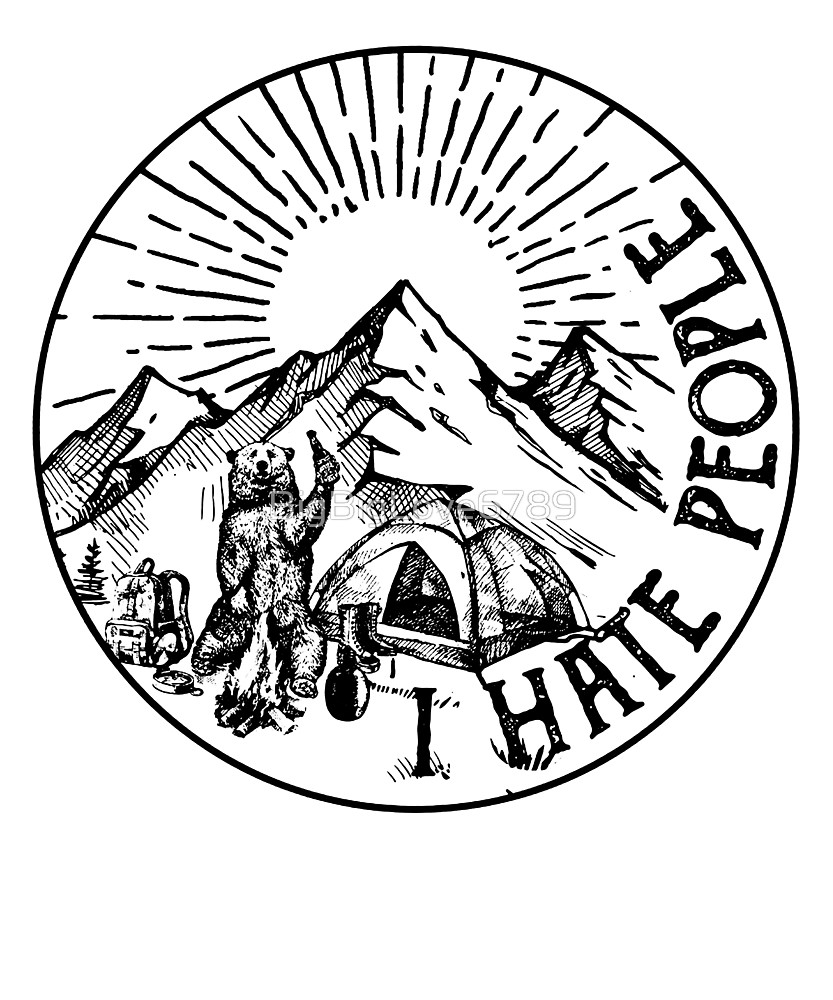 833x1000 Camping Hiking I Hate People T Shirt