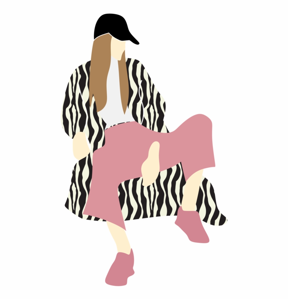 920x953 Log Collage Drawing, Person Sitting, People Sitting