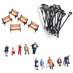 300x300 people figures bench models lamppost lights for architecture