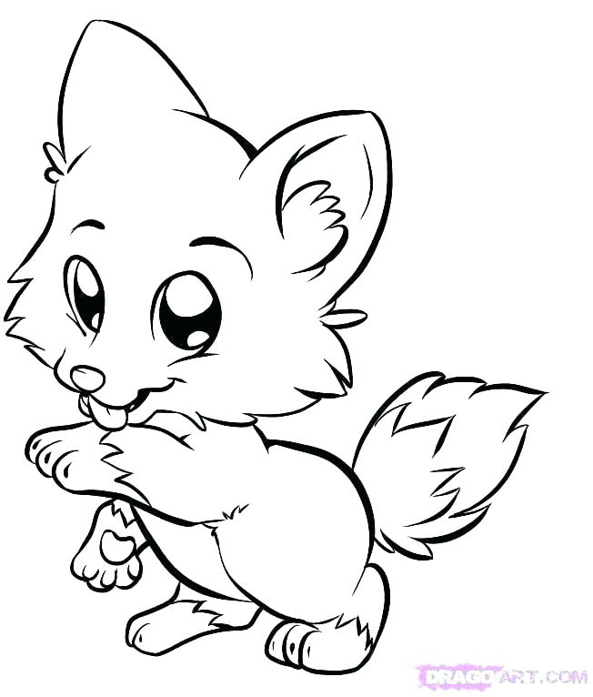 652x766 Baby Drawing Arctic Fox For Free Download