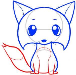 302x297 How To Draw A Realistic Arctic Fox Step