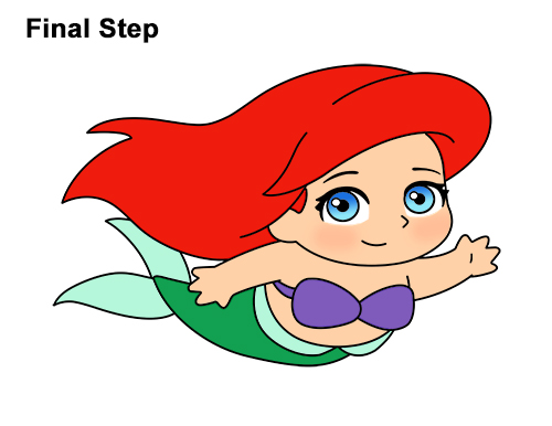 500x386 How To Draw Ariel