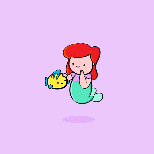 540x540 animated, ariel, art, baby, cartoon, cute art, cute baby, cute