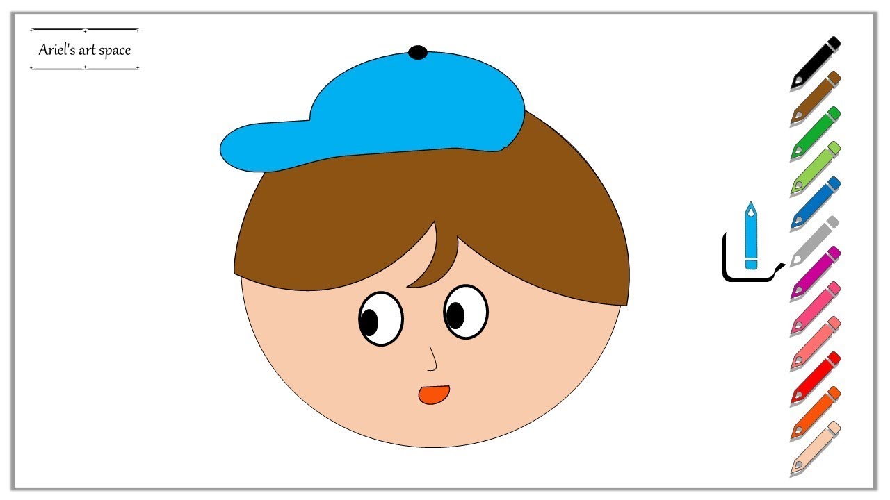 1280x720 How To Draw A Boy's Face Easy Fun For Kids And Beginners Boys
