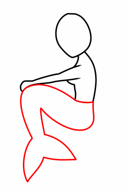 250x374 Huge Collection Of 'mermaid Drawing Step