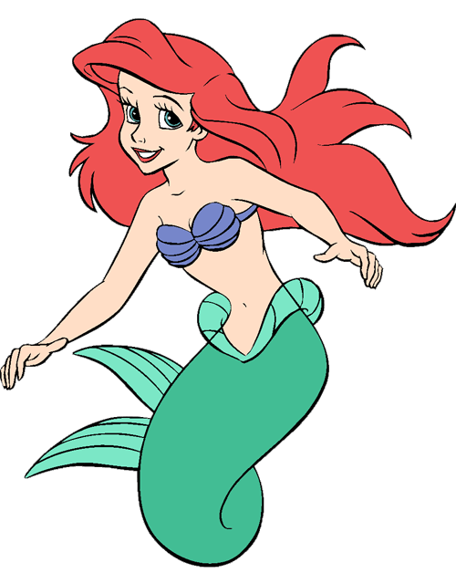 500x628 Collection Of Free Clam Drawing Little Mermaid Download On Ui Ex