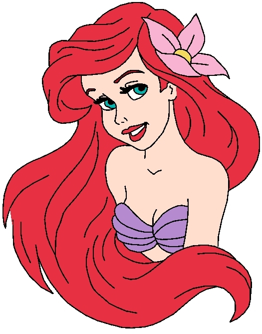 525x669 Princess Ariel Face Coloring Pages