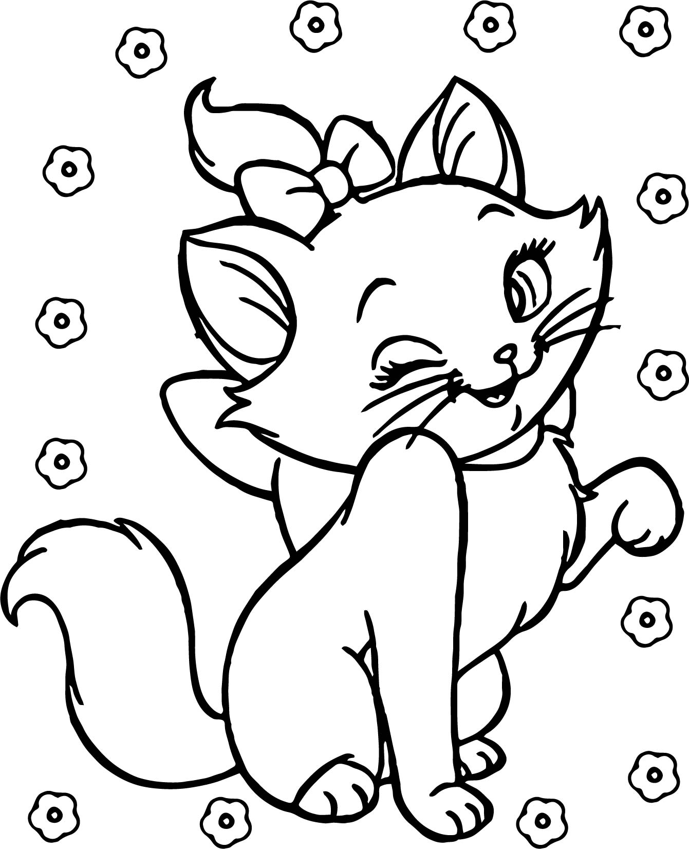 1341x1651 Cute Disney The Aristocats Coloring
