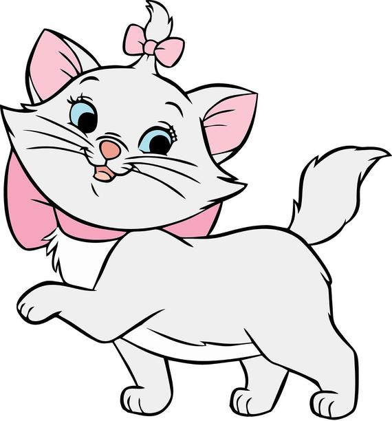 570x612 Marie Aristocats Instant Download Digital Printable Etsy