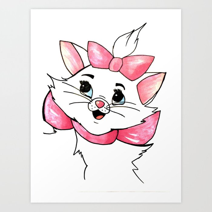 700x700 Marie Aristocats Art Print