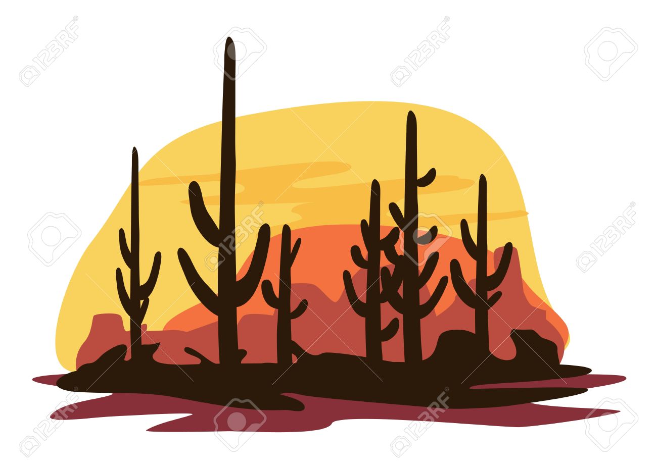 1300x927 Collection Of Free Cacti Clipart Desert Arizona Download On Ui Ex