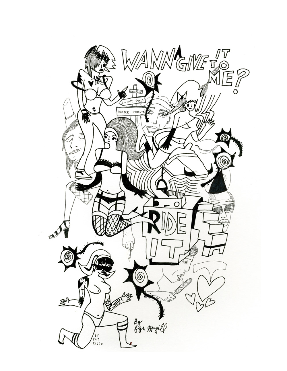 1000x1294 Collaborative Drawings Pat Falco Fish Mcgill Part Fish