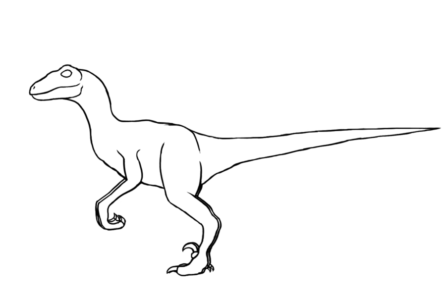 900x600 Velociraptor Drawing Ark Raptor For Free Download