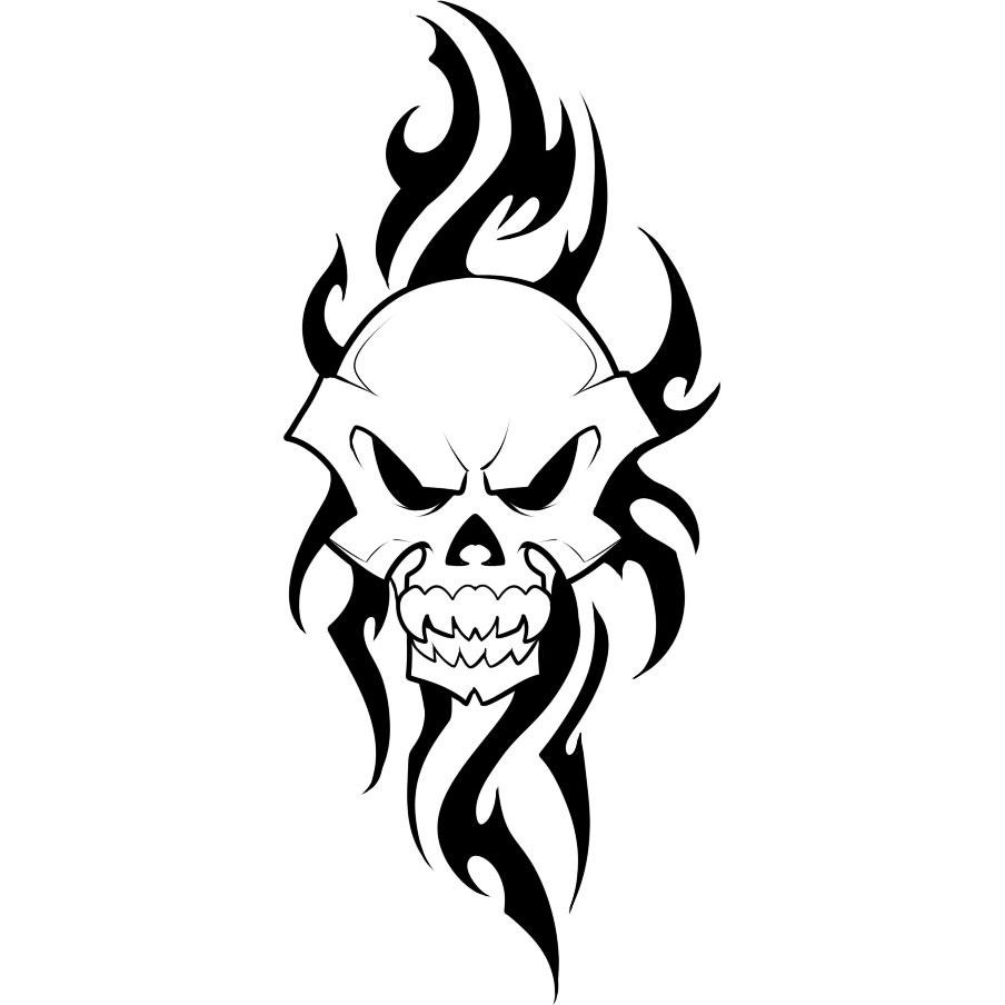 904x904 Tribal Skull Tattoos Ideas