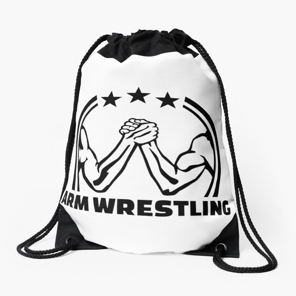 1000x1000 Arm Wrestling Drawstring Bag