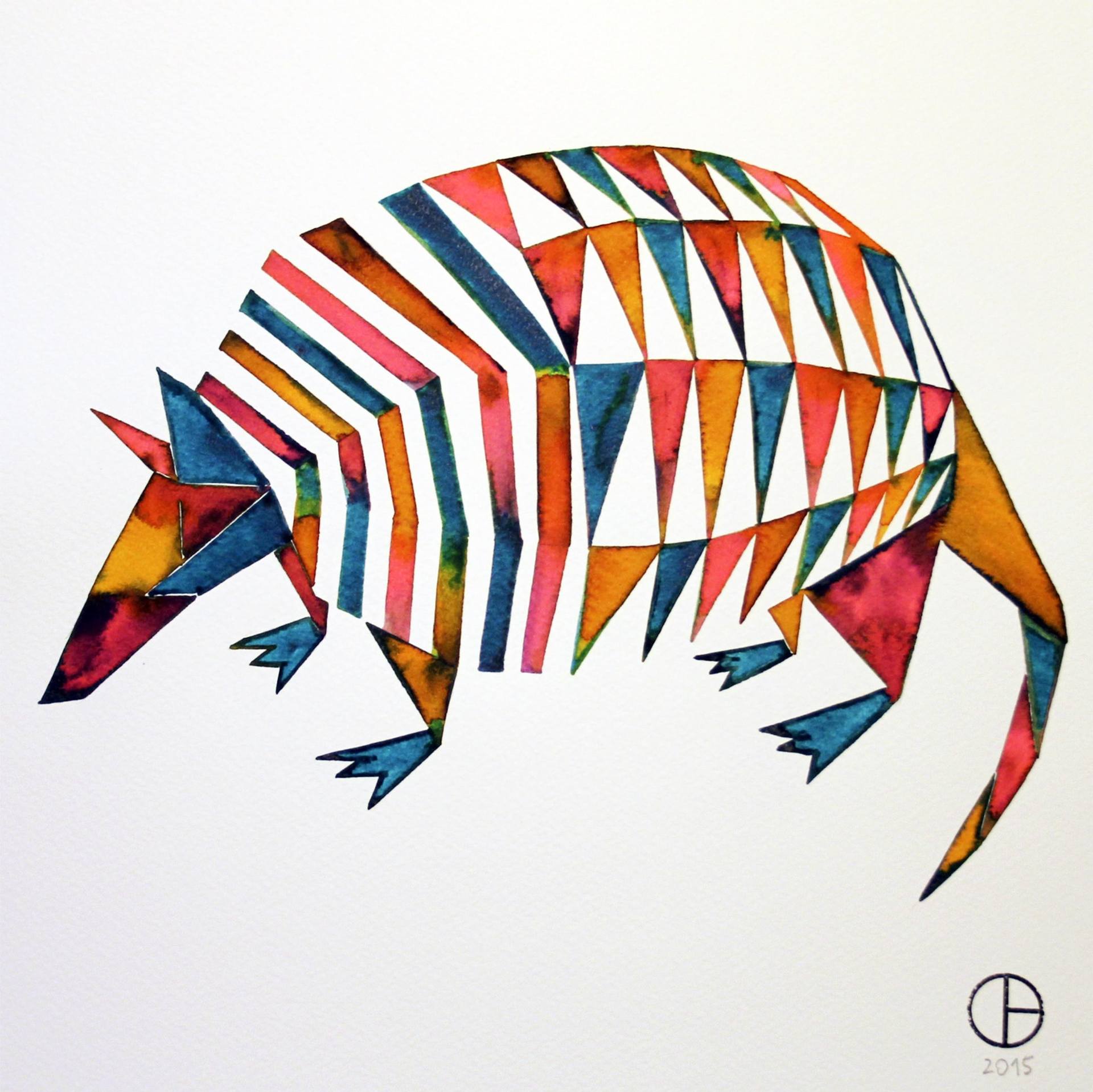 1920x1918 Armadillo Drawing