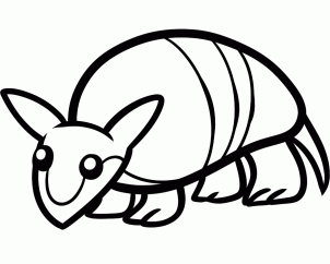 302x242 How To Draw How To Draw An Armadillo For Kids