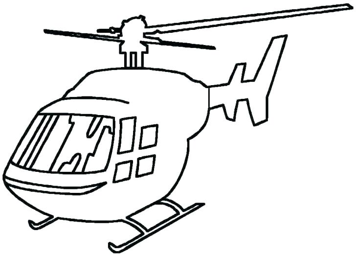 728x525 Military Helicopter Drawing
