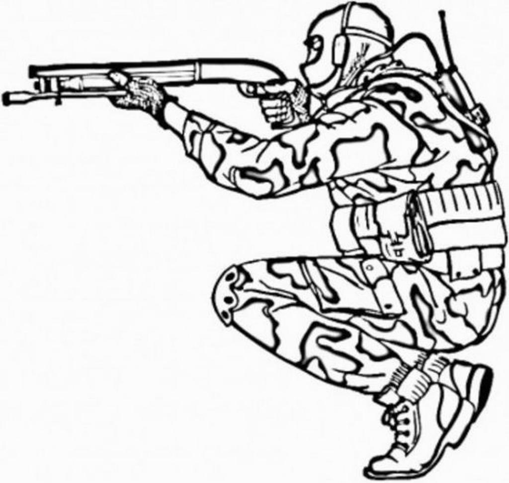 1024x973 Army Coloring Pages Book Line Drawing