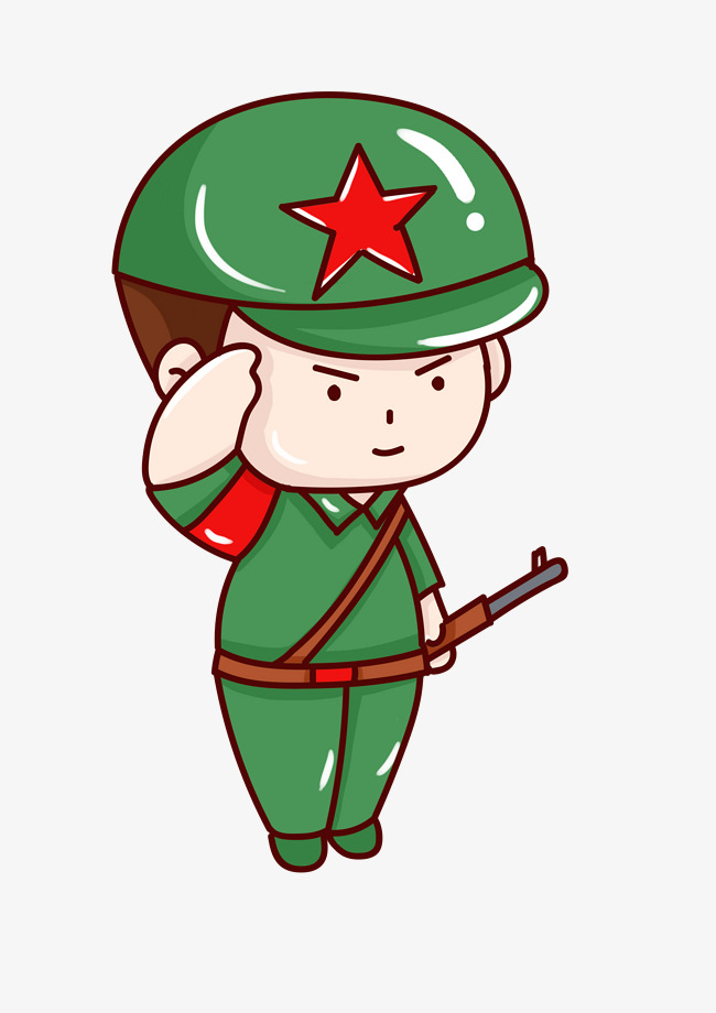 650x920 August Army Day Cartoon Hand Drawn Elements Image