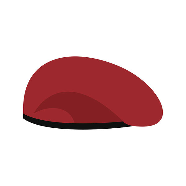 600x600 Beret Military Red Soldiers Cap Army Hat War Barret Art Print