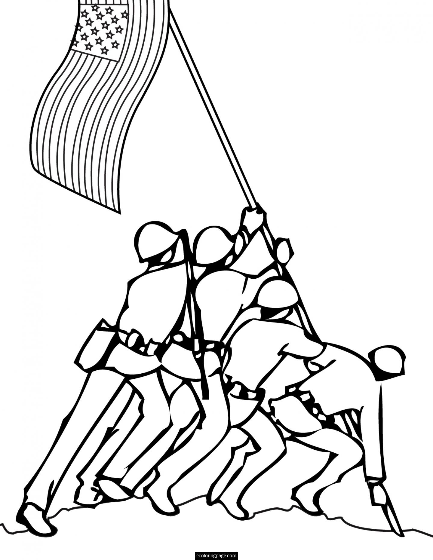 1440x1863 Army Man Coloring