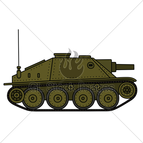 500x500 old tank destroyer gl stock images