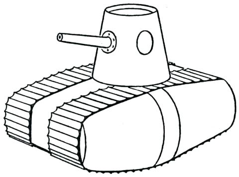 480x355 Tank Drawing For Kids