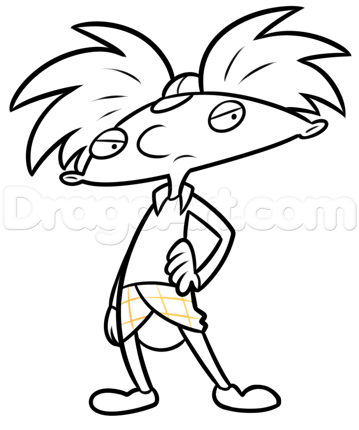 715x855 how to draw arnold, step