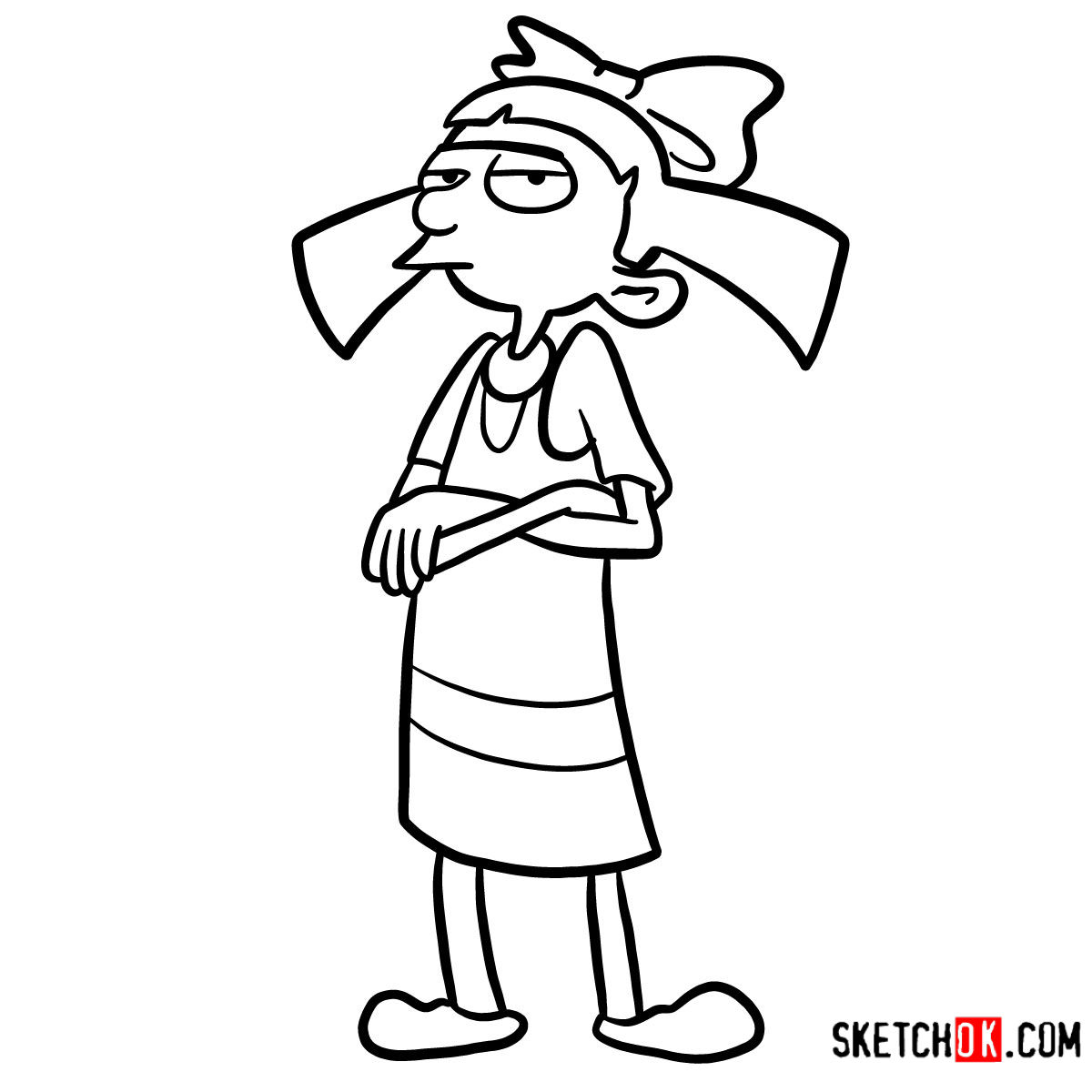 1200x1200 How To Draw Helga Hey Arnold!