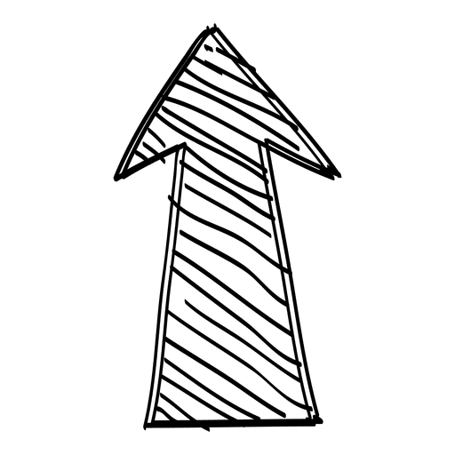 512x512 Funky Forward Arrow Drawing