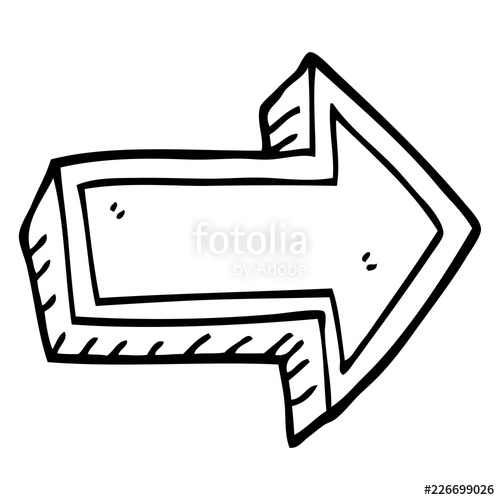 500x500 Line Drawing Cartoon Arrow Stock Image And Royalty Free Vector