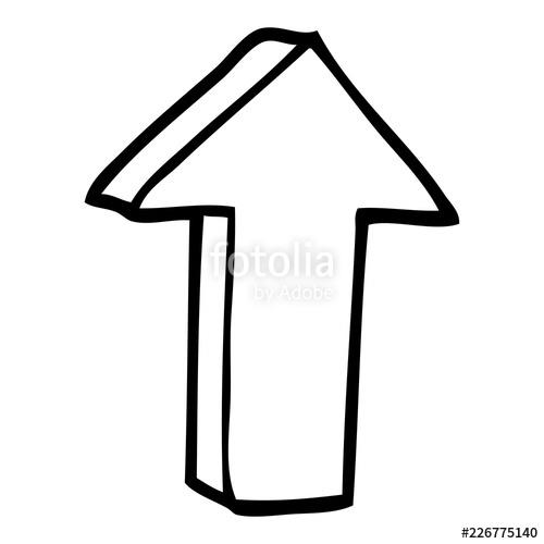 500x500 Line Drawing Cartoon Arrow Stock Image And Royalty Free Vector