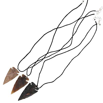 425x425 Native American Canowicake Piece Arrowhead Necklace