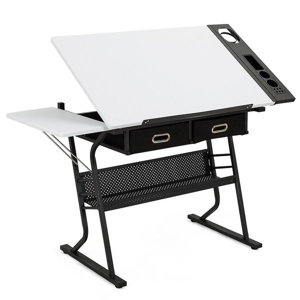 600x600 Shop Gymax Adjustable Drafting Table Art Craft Station Drawing