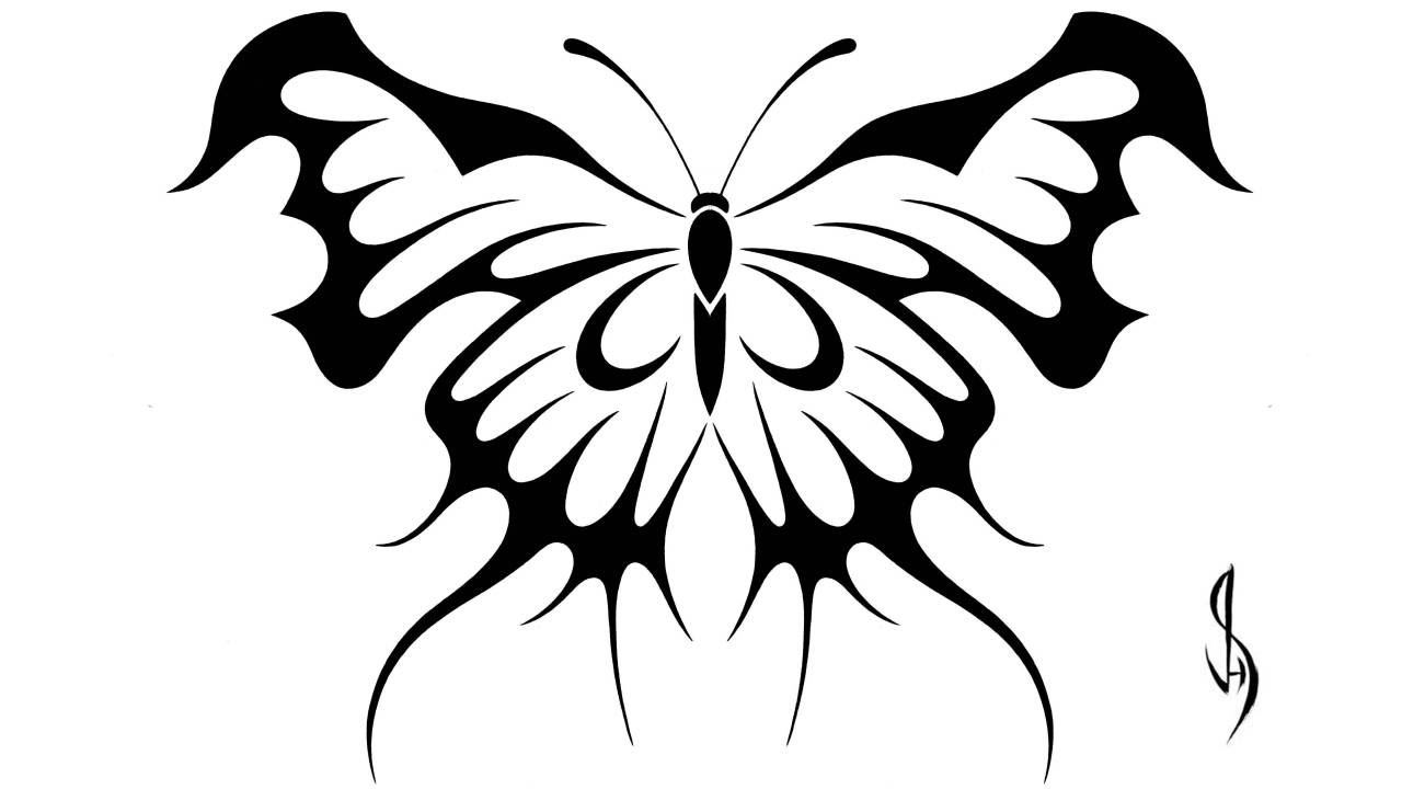 1280x720 Drawing A Butterfly