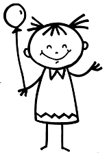 159x223 These Cute Girl Stick Figures Are Easy To Draw And Color! Draw