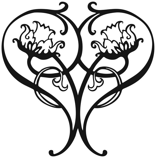 650x661 Wisteria Drawing Nouveau For Free Download