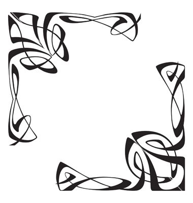 380x400 gallery for gt art nouveau borders corners crafts art nouveau