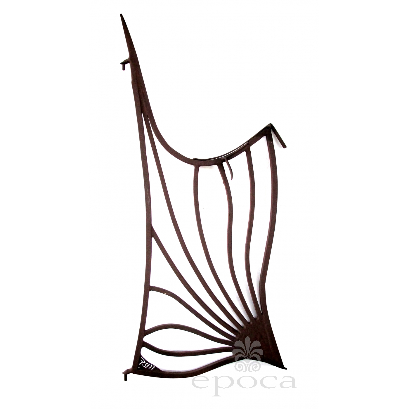 1400x1400 A Custom Crafted Art Nouveau Style Wrought Iron Gate With Stylized