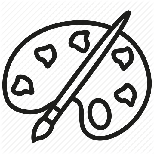 512x512 Art, Brush, Design, Draw, Drawing, Paint, Palette Icon